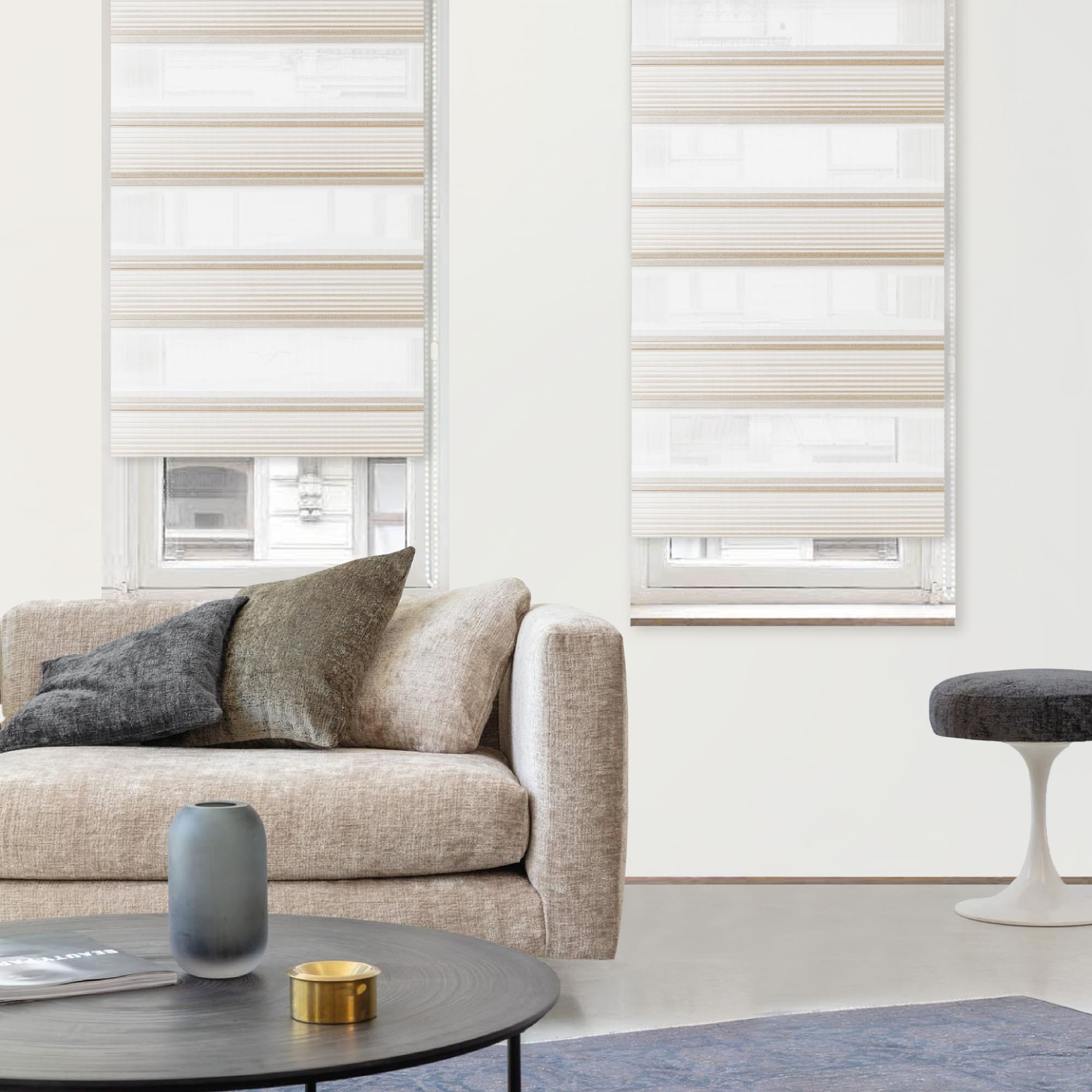 83502979 Штора рулонная день-ночь Miamoza Verona 40x160 см белая Santreyd  - Вид №2