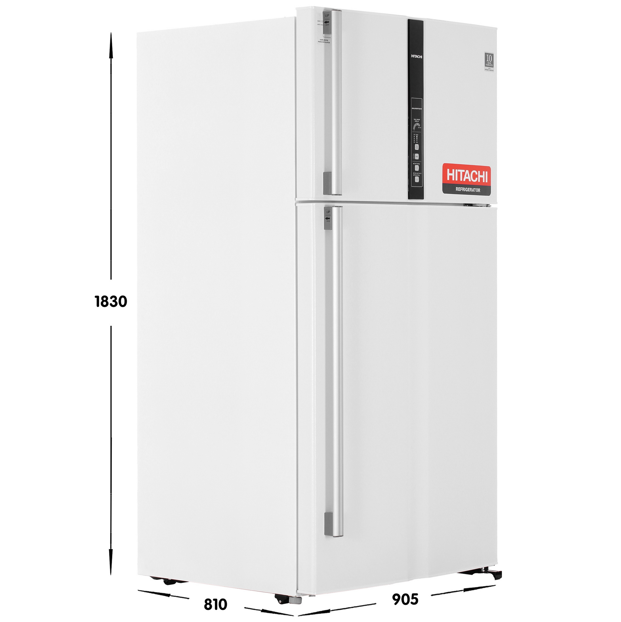 9077906 Холодильник с морозильником   Hitachi R-V910PUC1 TWH белый STDN-0060155 - Вид №6