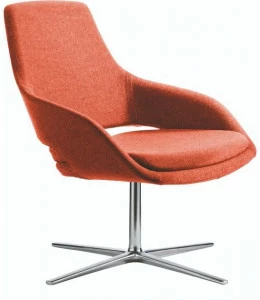 JESSE Кресло из ткани с 4 спицами и подлокотниками Captain lounge