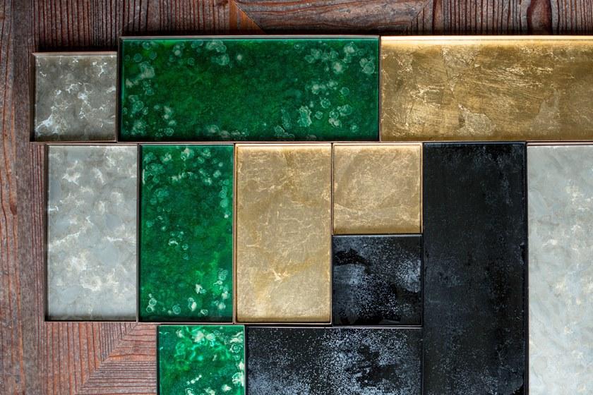 Ethnicraft Квадратный стеклянный поднос, декорированный вручную Classic sun-id-1460377 - Вид №2