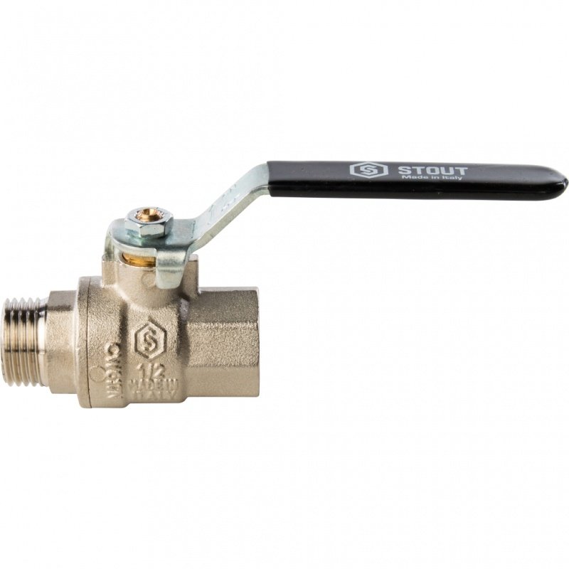 Кран шаровый STOUT ВН 1/2" полнопроходной, рычаг SVB0003000015 - Вид №1