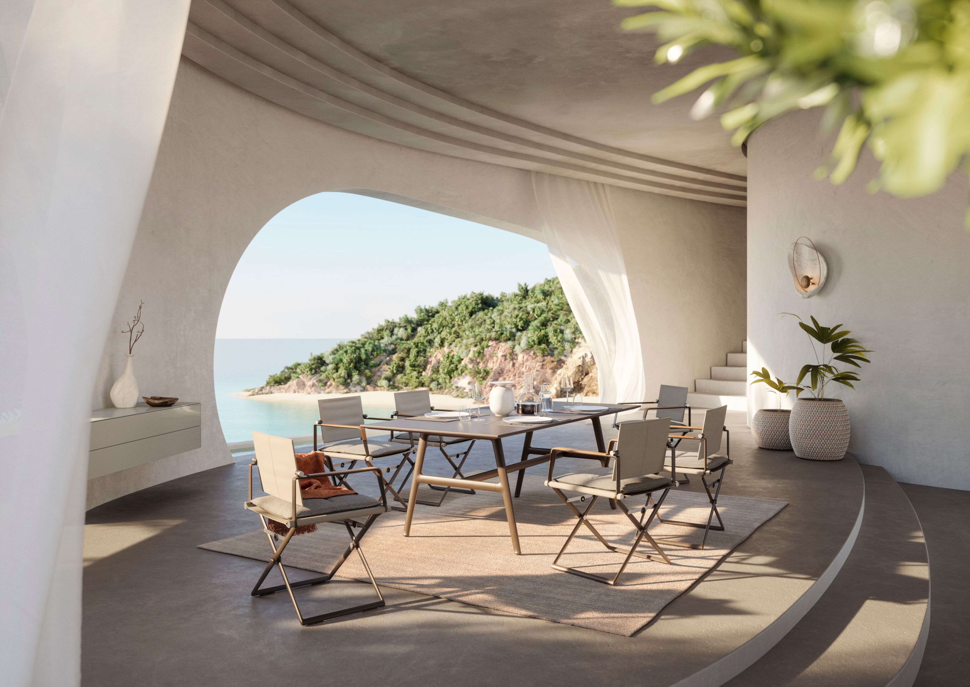 Прямоугольный садовый стол с верхней частью HPL DEDON BELLMONDE ARCH-00152107 - Вид №24