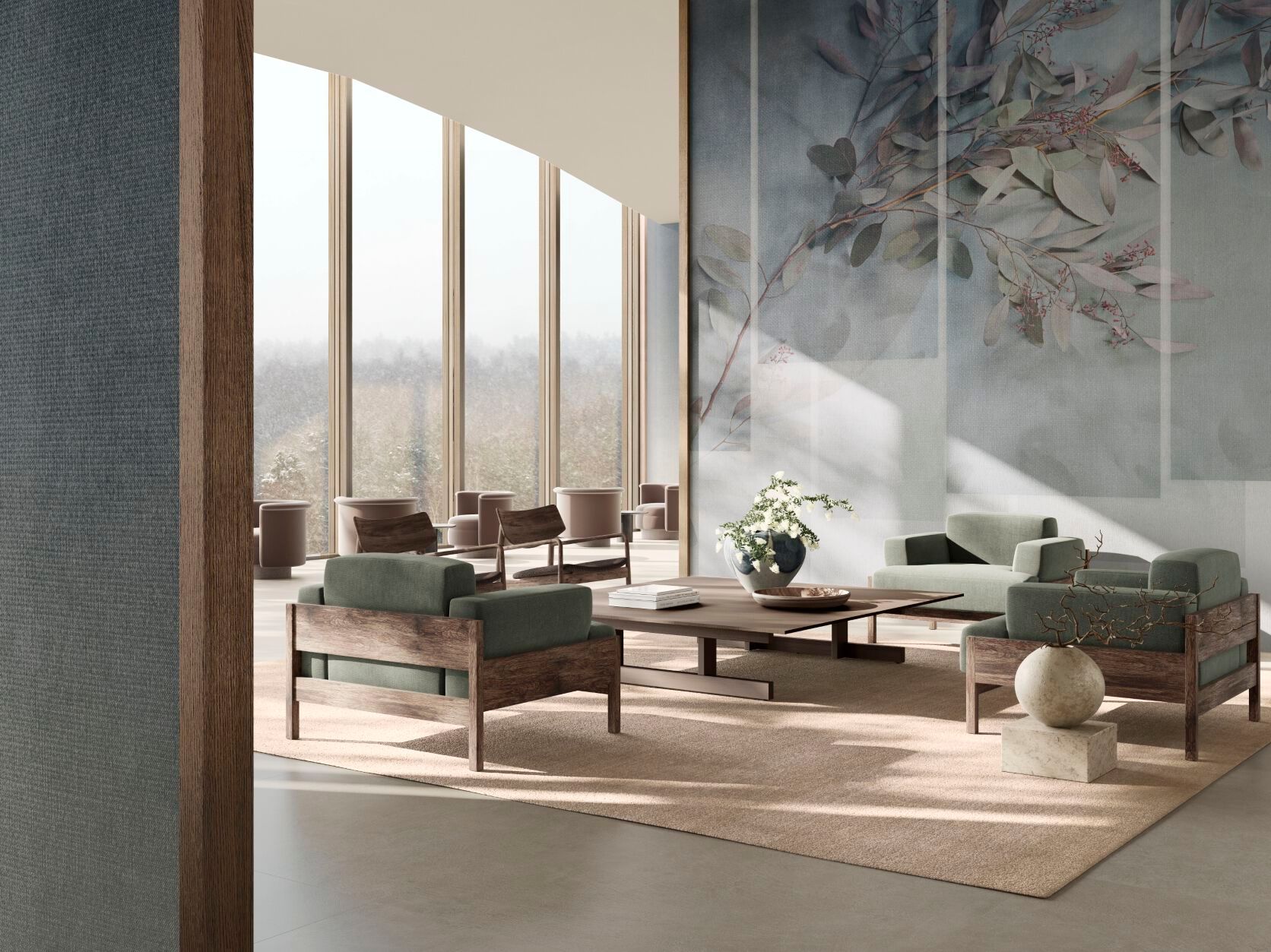 Обои с рисунком GLAMORA BAGLIORI E OMBRE ARCH-00019829