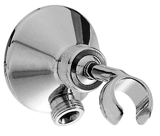 33600-CR CARIMALI Настенный скрытый регулируемый конический держатель с кронштейном "K" 