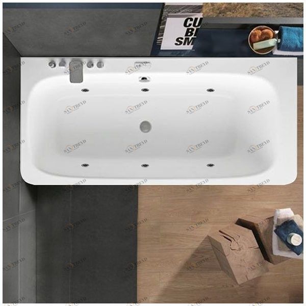 Ванна Gruppo tressee Suri 180 STX-V278B-SX белая с гидромассажем и дезинфекцией прямоугольная левая Gruppo Treesse STXV278BSX