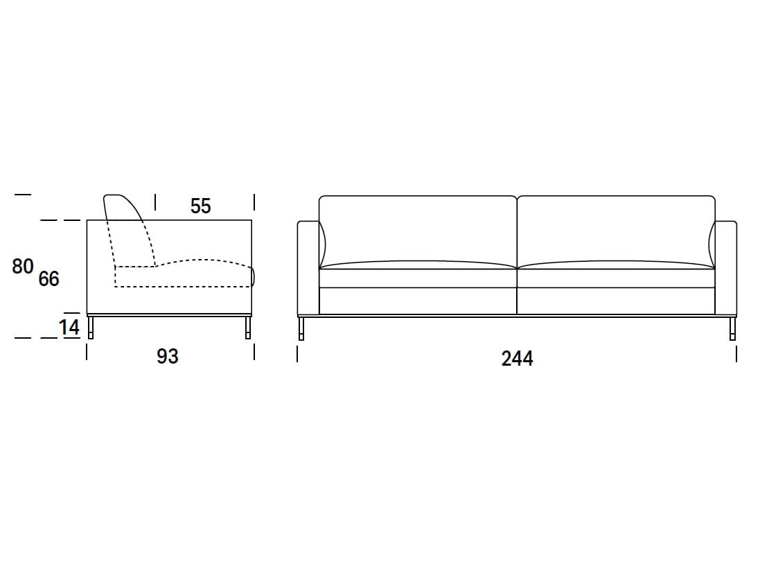 3-местный тканевый диван Felis Softliving ARCH-00041389 - Вид №9