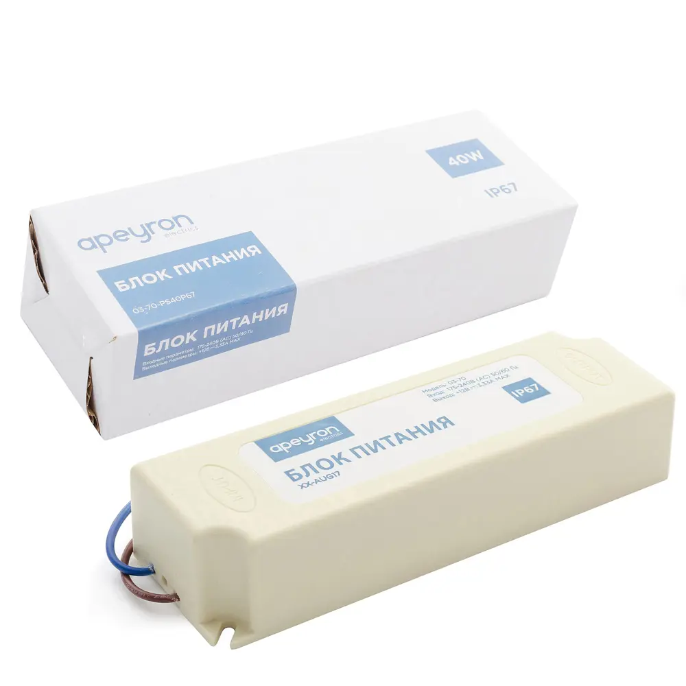 APEYRON Влагозащищенный блок питания 12В 40Вт для светодиодных лент 13834258 STLM-0003841 - Вид №3