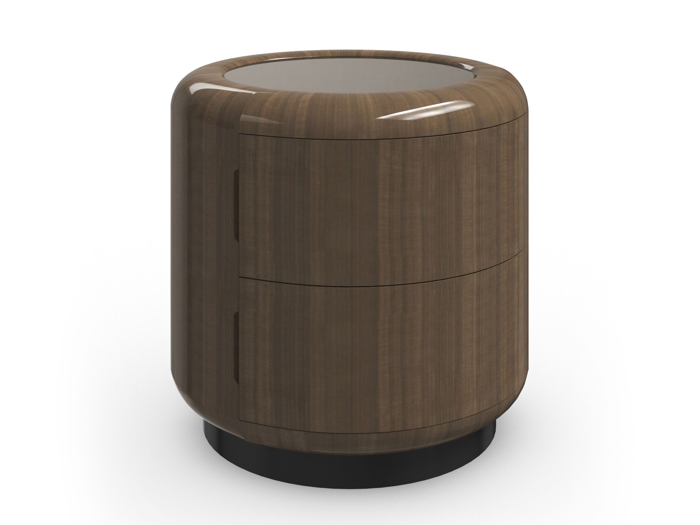 Высокий круглый журнальный столик с зеркальной стеклянной столешницей Caracole Gelee ARCH-00047917 - Вид №3