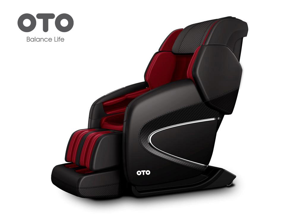 Массажное кресло OTO CHIRO II CR-01 BLACK ROSE (черный с красным) ОТО sun-id-2008251 - Вид №3