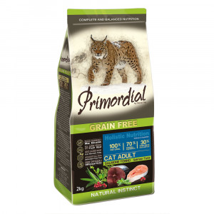 ПР0039718 Корм для кошек беззерновой лосось, тунец сух. 2кг PRIMORDIAL