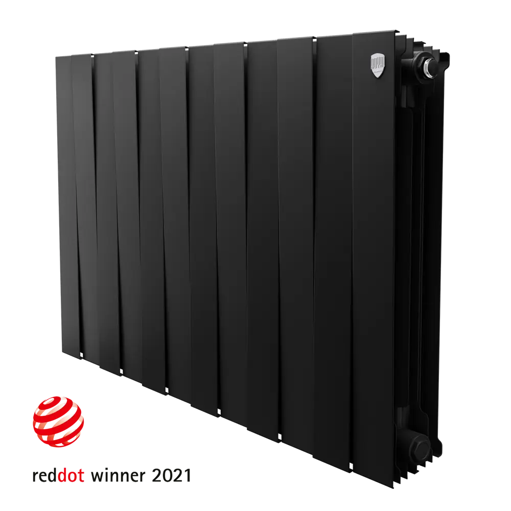 Радиатор секционный Royal Thermo Pianoforte 500/100 12 секций боковое подключение биметалл черный 81979205 STLM-2139678 