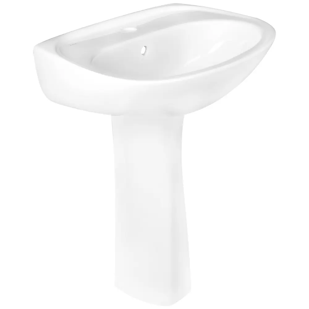 Раковина Normus с пьедесталом, белая, 55 см Santreyd Без серии STLM-2021021 - Вид №1