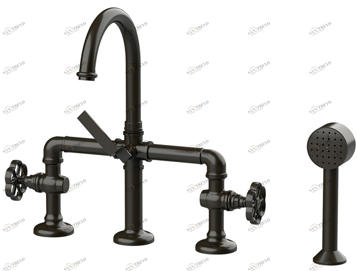 BLEU PROVENCE Смеситель для кухни с поворотным изливом с вытяжным душем Rubinetti da cucina Rkm10ral