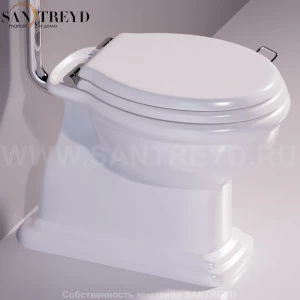 LA01BIANCO Приставной унитаз напольный Белый Simas Lante Италия