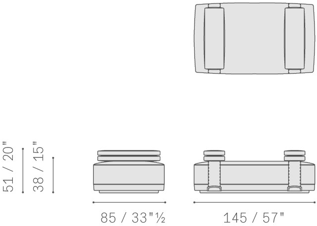 Poltrona Frau Прямоугольный пуф из ткани La collezione - mobili e complementi sun-id-1480978 - Вид №10