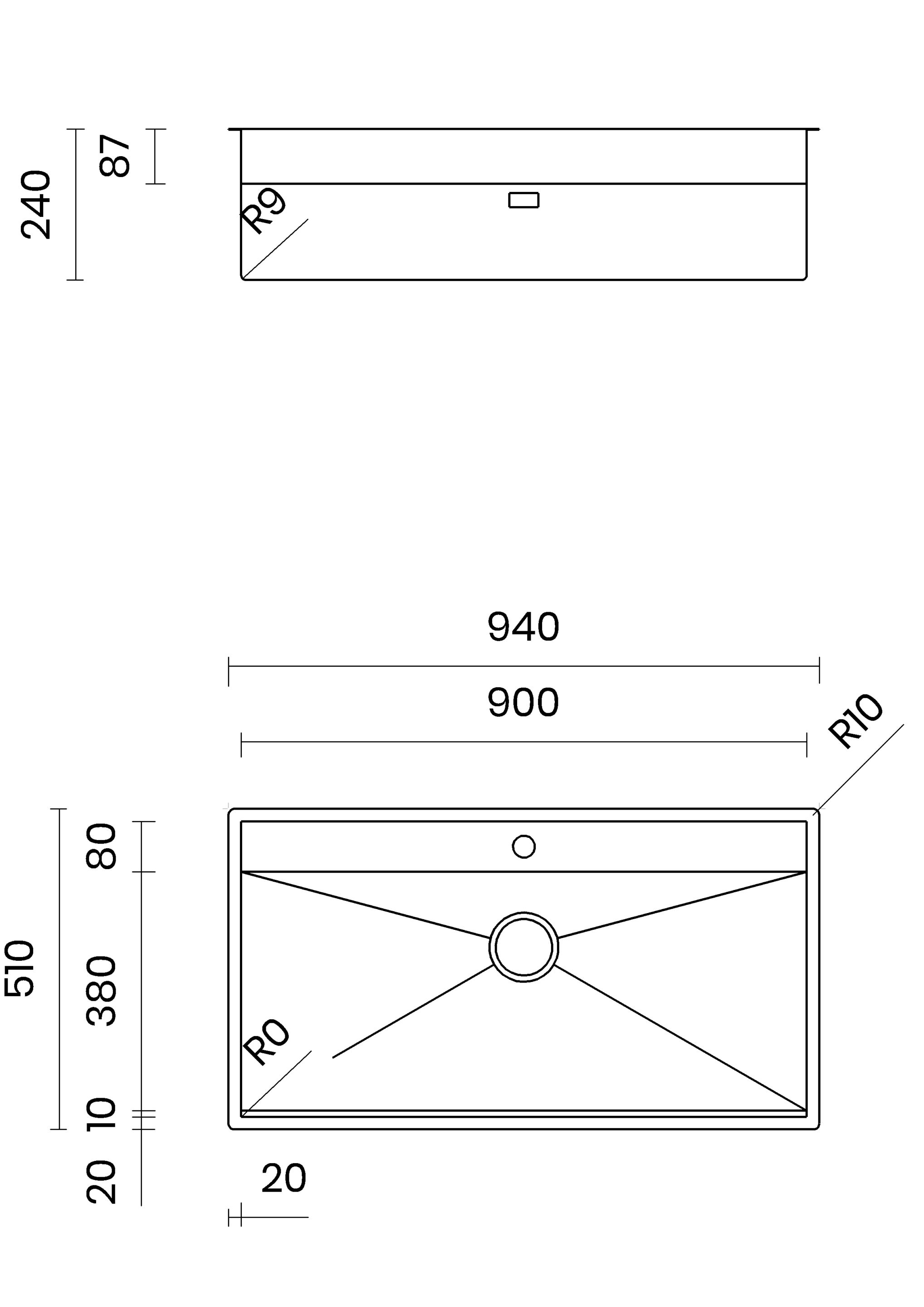 Раковина из нержавеющей стали TASCA PHANTOM BACK ARCH-00122684 - Вид №19