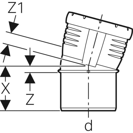 393.720.14.1 Отвод Geberit Silent-Pro Geberit  - Вид №11