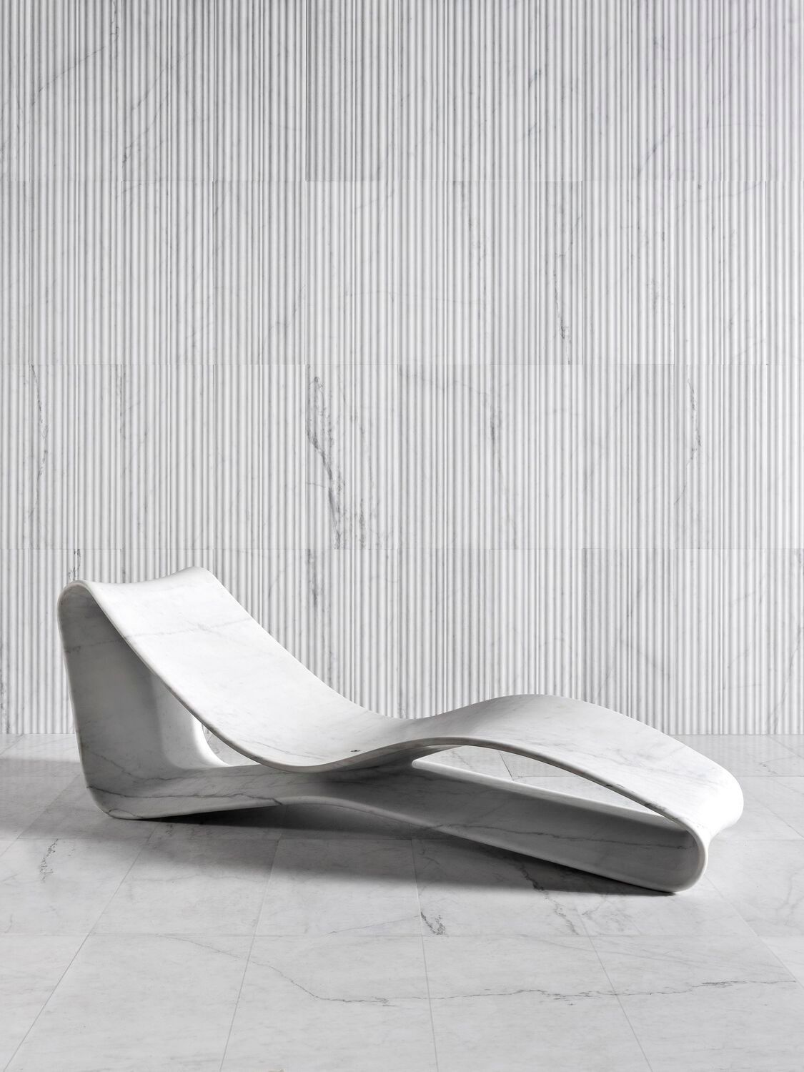 Мраморный шезлонг LUCE DI CARRARA VOLUTE ARCH-00043622 - Вид №1