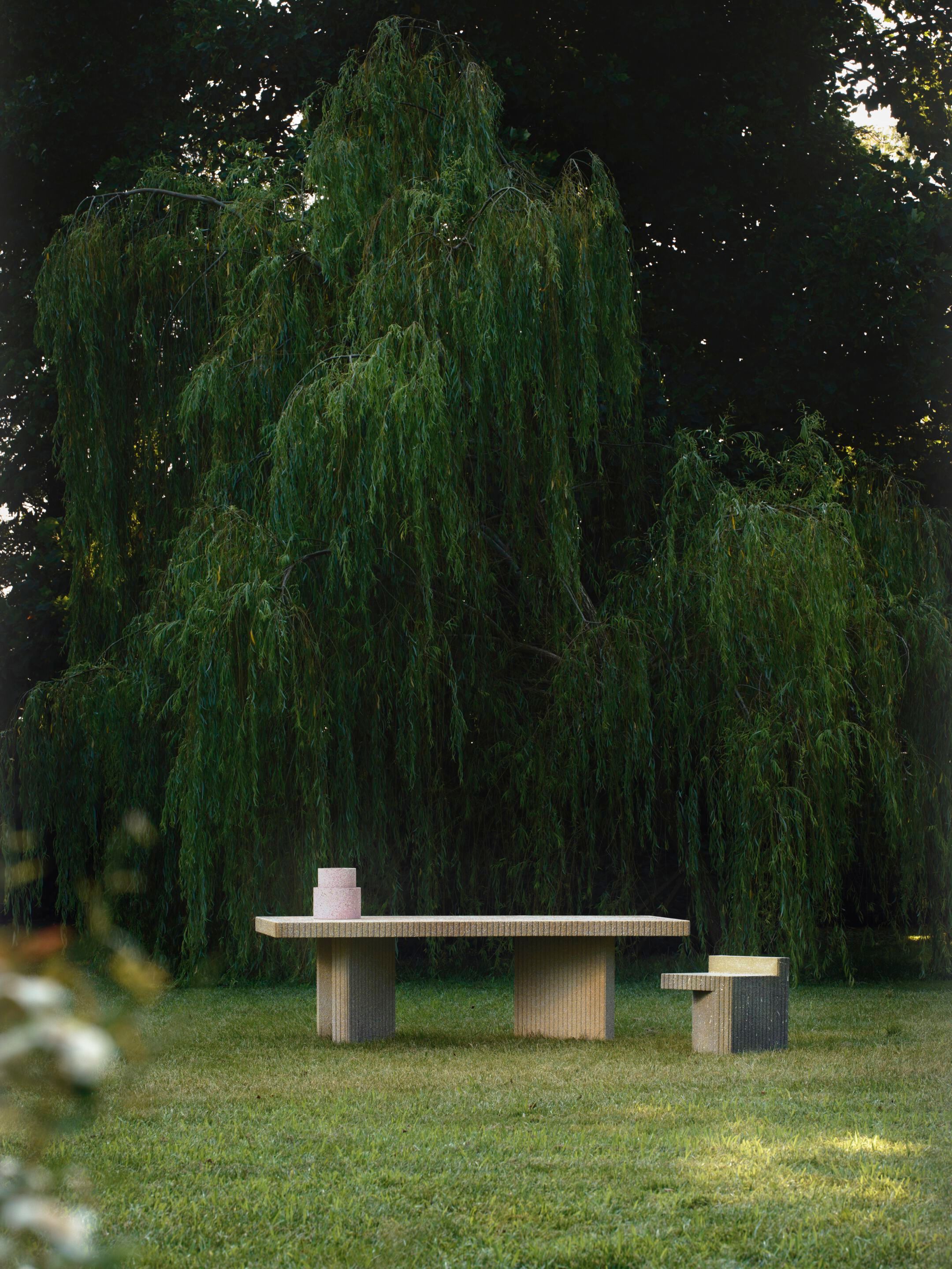 Прямоугольный обеденный стол Cimento® Zaccaria ARCH-00020858 - Вид №1