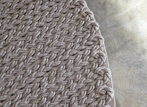 100371 Ковер круглый Taupe GAN Trenzas