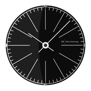 Настенные часы Vitri, Ø37 см, черные, W370DG76B