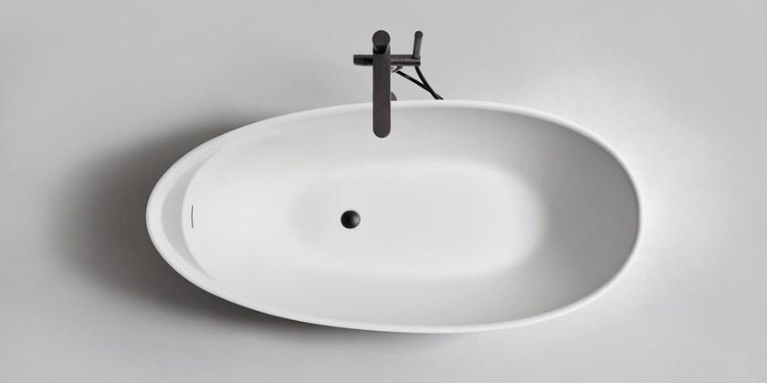 Antonio Lupi Design Отдельностоящая овальная ванна из cristalplant® Eclipse Antoniolupi sun-id-1432989 - Вид №4