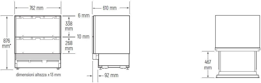 Sub-Zero Напольный холодильник с ящиками из нержавеющей стали с морозильной камерой класса а + Designer Icbid-30ci  - Вид №3
