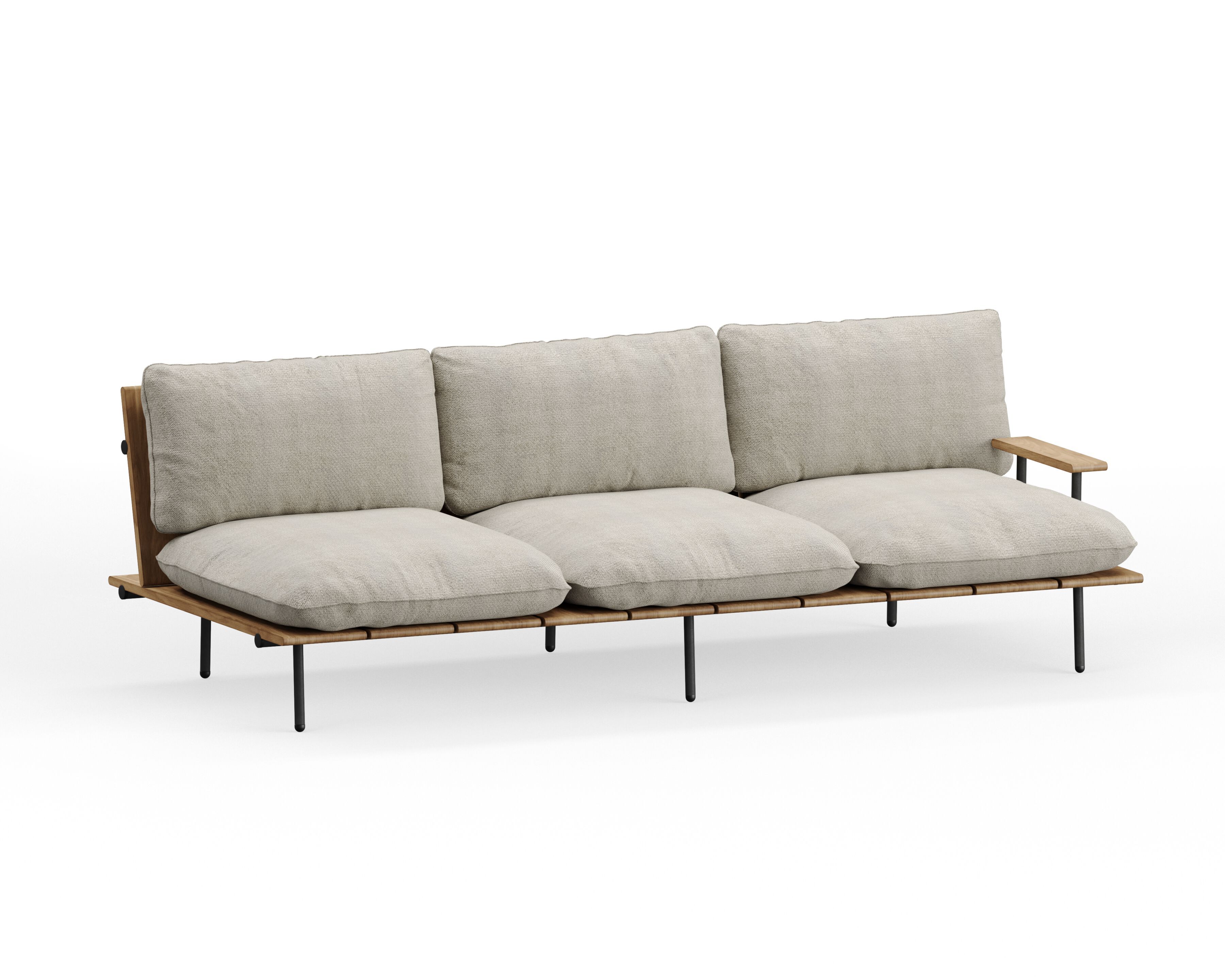 3-местный садовый диван Bivaq нами ARCH-00125859 - Вид №1