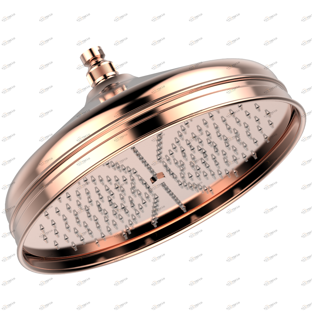 G00-280R Верхний душ в стиле ретро, диам. 300 мм с системой EASYCLEAN, на шаровом шарнирном соединении 1/2" Thg-paris прочие артикулы THG Blush PVD G00 280R CAT.F