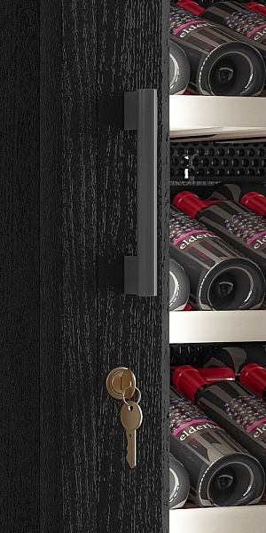 9186659 Винный шкаф Meyvel MV66-WB1-M черный STDN-0018089 - Вид №7