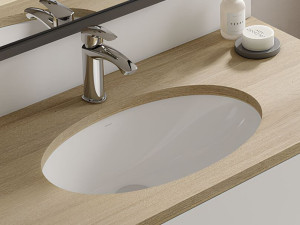 Керамическая овальная подводная раковина