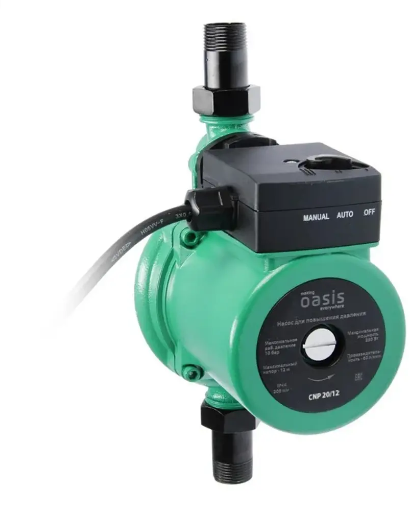 Насос повышения давления Oasis CNP 20/12 для стабильного напора воды 18690521