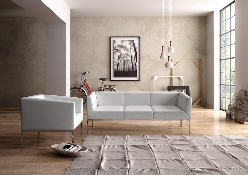 Leyform Огнестойкий 3-местный диван из шерсти с разъемом USB Kos 52210 - Вид №3