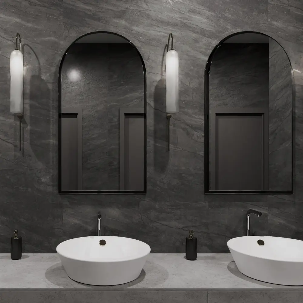 Глазурованный керамогранит Аксима Валетта 60x120 см 1.44 м² матовый цвет темно-серый AXIMA VALLETTA STLM-2125542