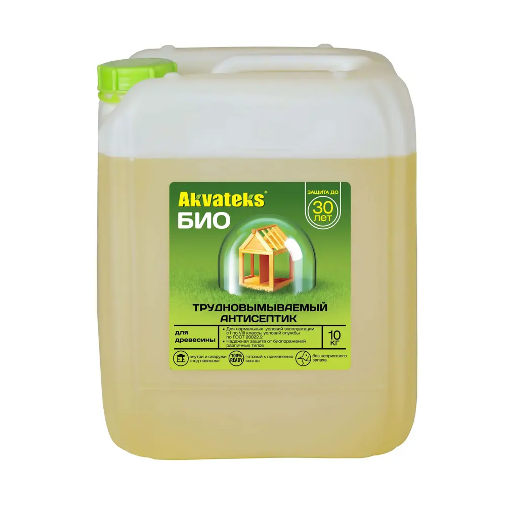 АКВАТЕКС БИО - Антисептик для древесины длительной защиты 10 кг 84600683 STLM-0052635