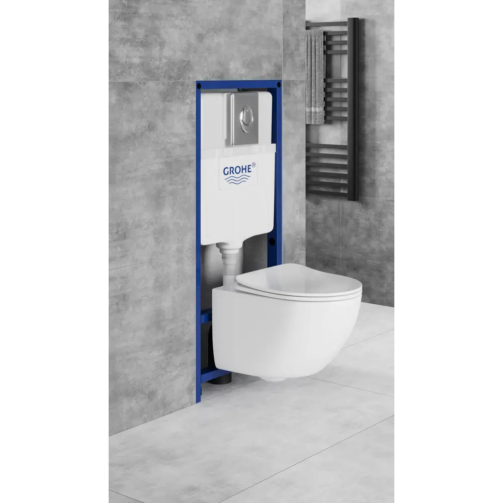 Инсталляция для подвесного унитаза Grohe Solido 38956000 STLM-2014047 - Вид №7