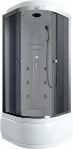 Душевая кабина Arcus AS-113G (100х100) тонированное стекло (пластик стенка)(3 части) 0607 AS-113G