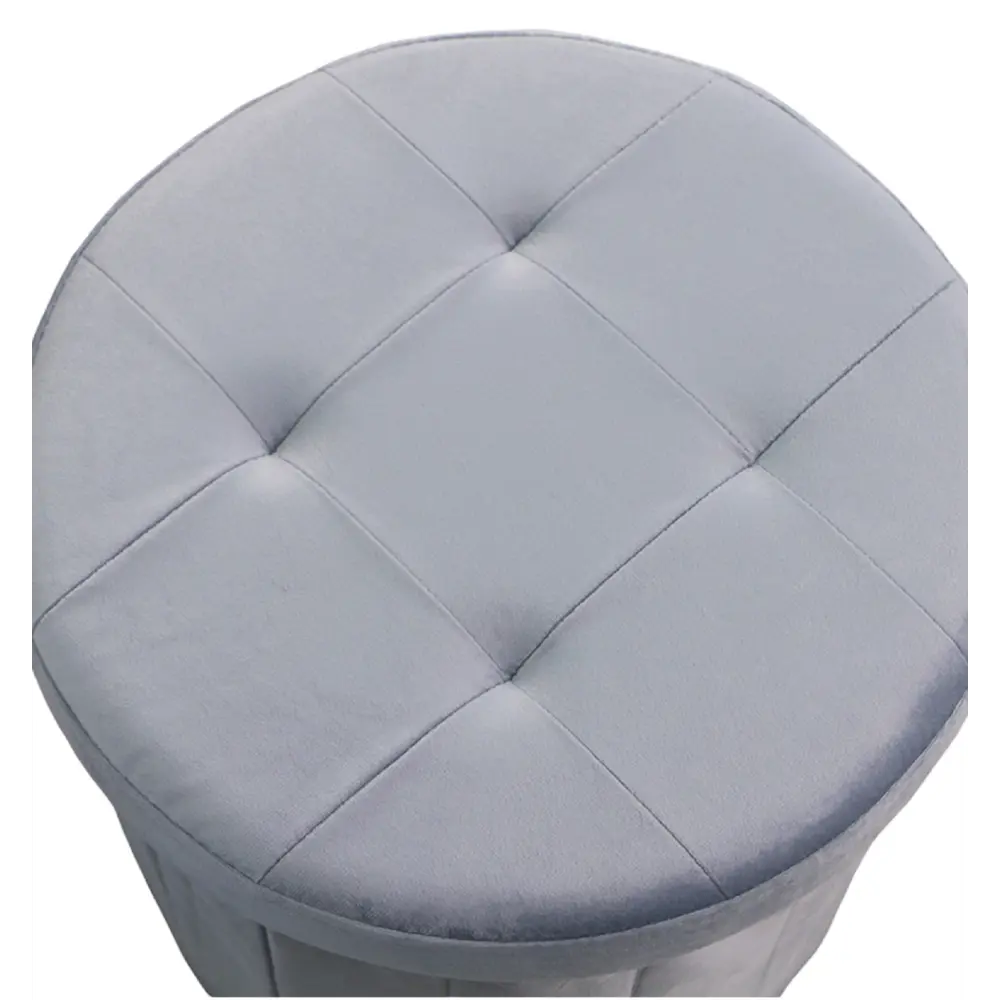 Пуф складной с нишей ø 38 см цвет серый DREAM RIVER STLM-2040822 - Вид №1