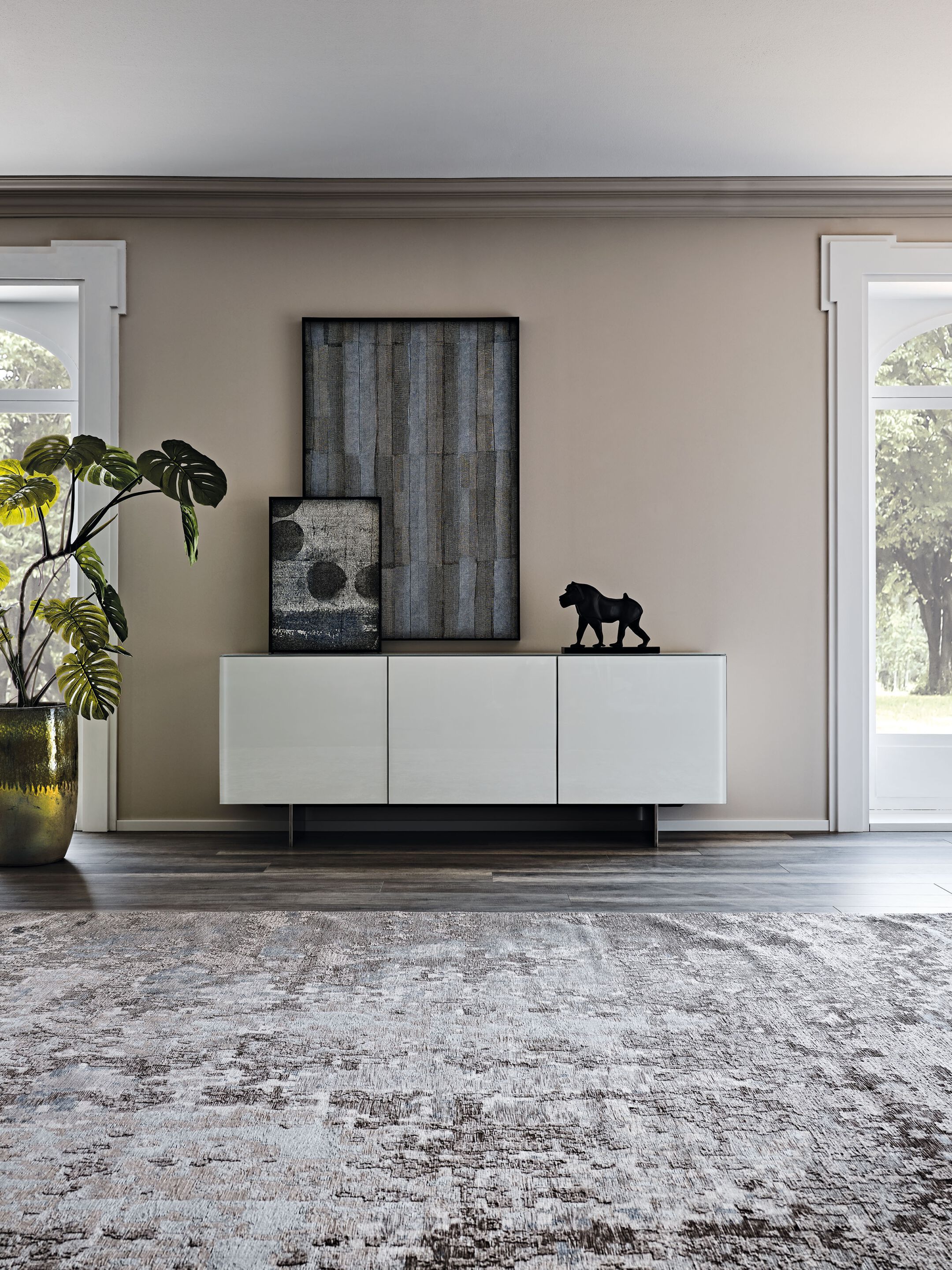 Шкаф из дерева и стекла с распашными дверями Cattelan italia FOCUS ARCH-00006723 - Вид №2