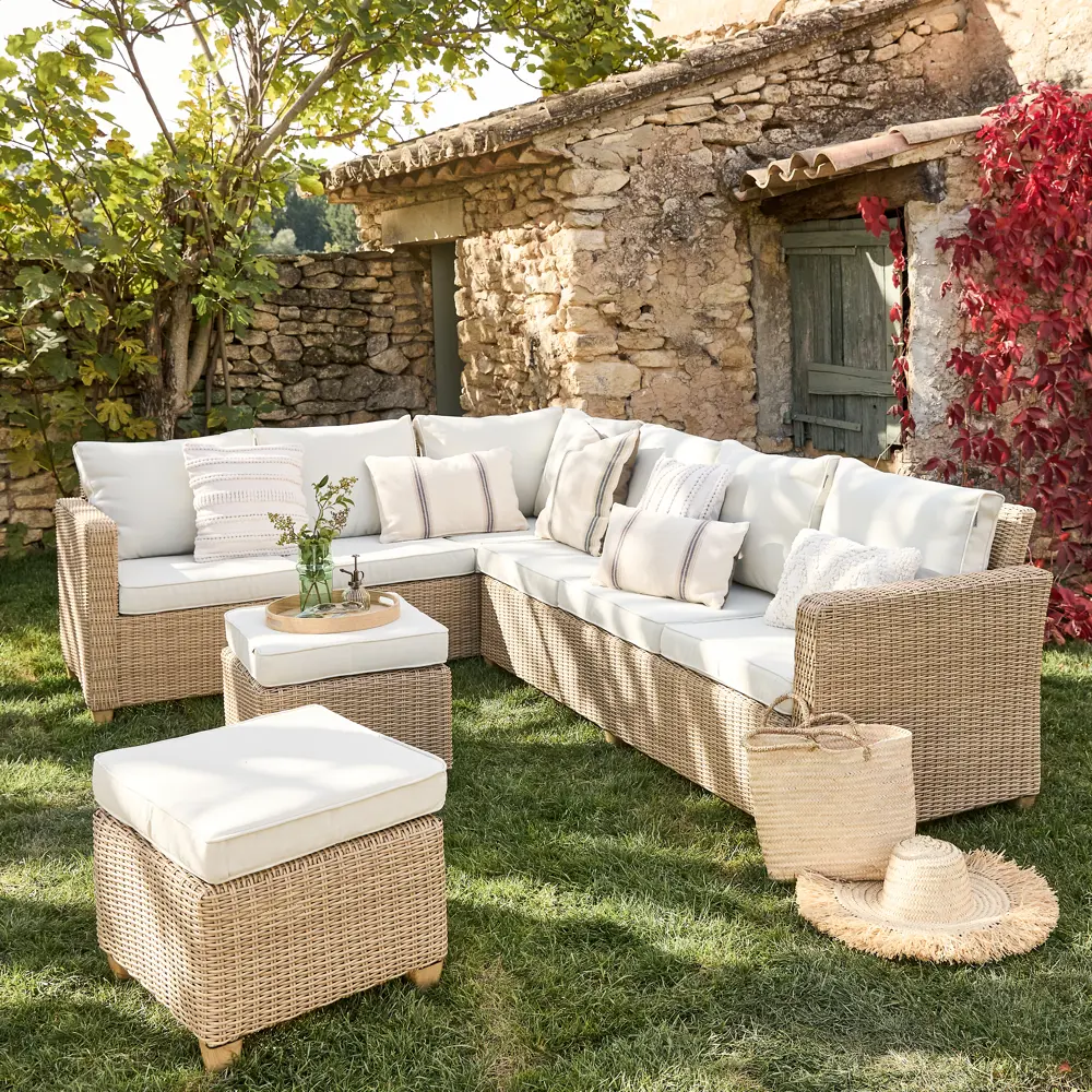 NATERIAL Medena - садовый комплект с диваном, столом и пуфами 87082127 STLM-1464576 - Вид №10