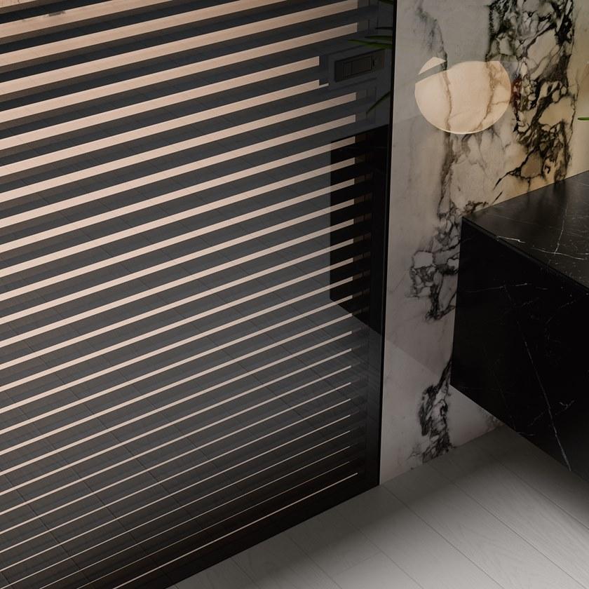 GAROFOLI Распашная дверь из стекла заподлицо со стеной Design sun-id-1371665 - Вид №1