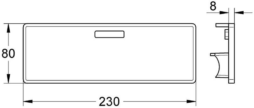 Пластиковая полочка для GROHE Concetto (18391001) - Вид №1