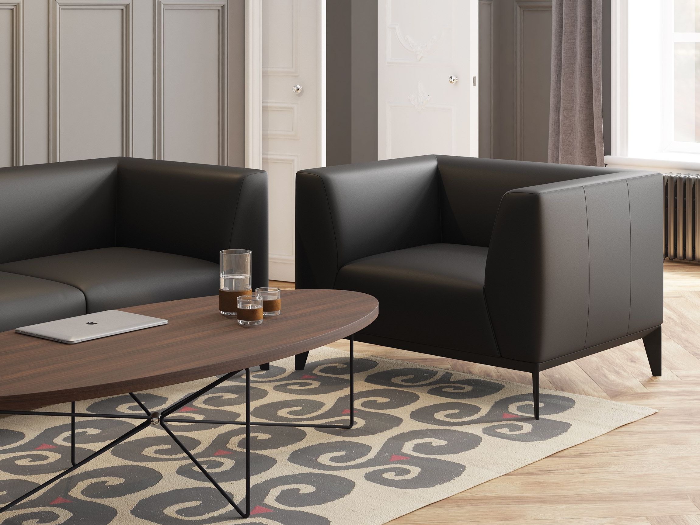 Кожаное кресло с подлокотниками Ersa Болт ARCH-00023442 - Вид №2