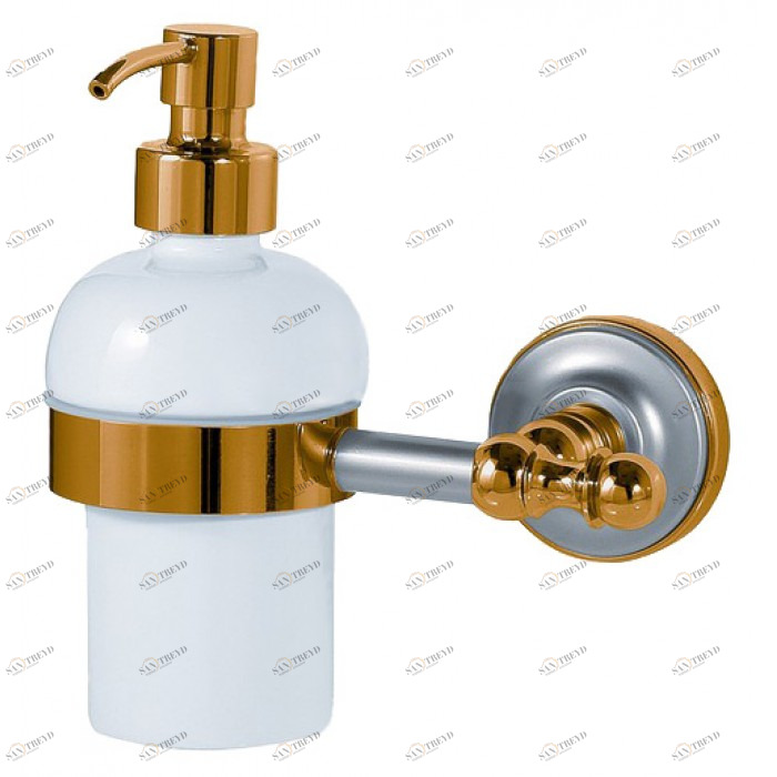 Дозатор жидкого мыла MIGLIORE Mirella ML.MRL-M068.CRDO - хром/золото 
