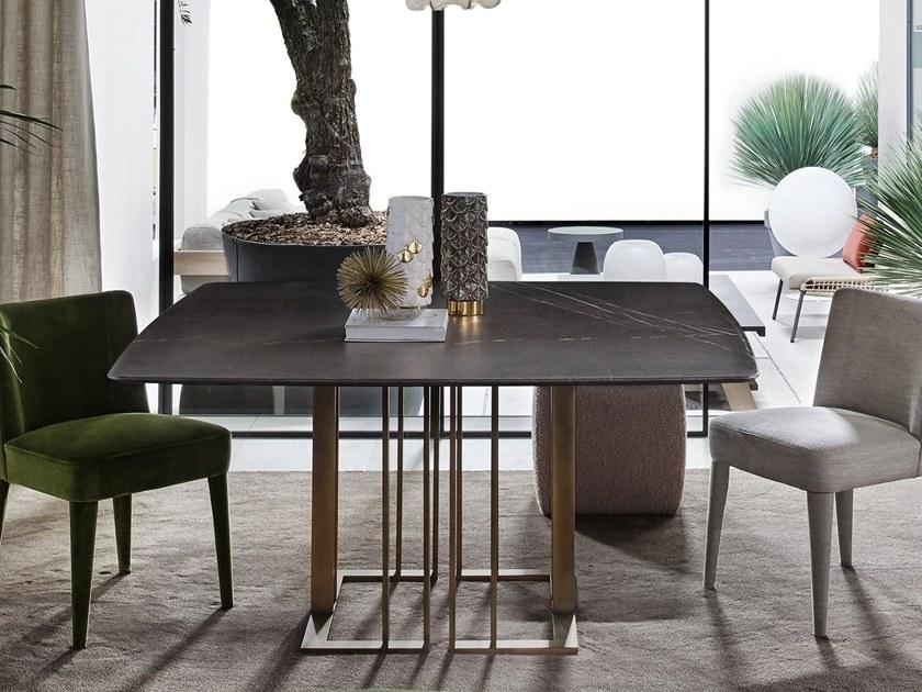 Meridiani Квадратный мраморный обеденный стол sun-id-1505320 - Вид №1