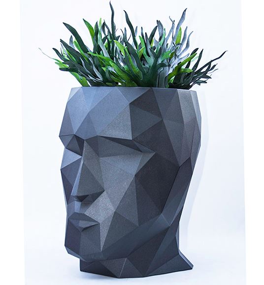 070293 Кашпо матовое синее 42см Vondom Adan - Вид №4