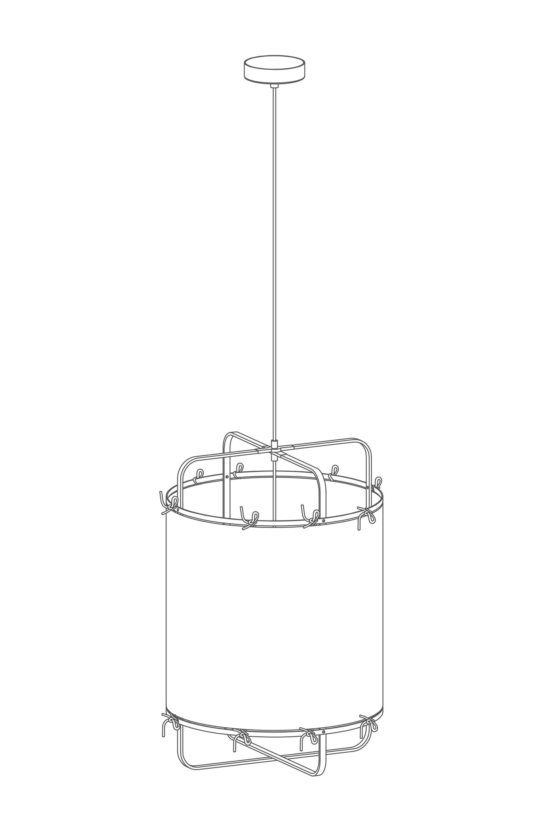 2000983200051 Подвесной светильник M ELECTRORETRO Fabric  - Вид №1