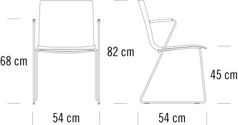 Thonet Стул на санках с подлокотниками S 180 sun-id-1433079 - Вид №1