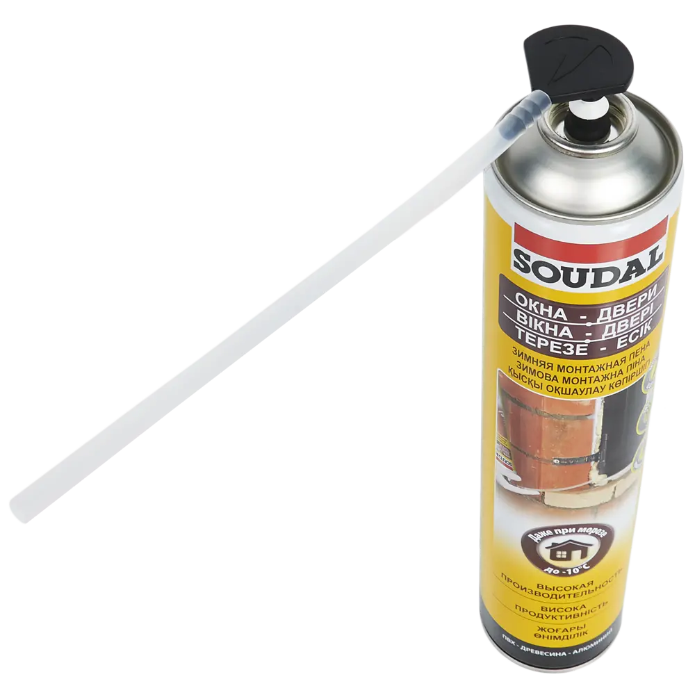 Пена монтажная бытовая Soudal для окон и дверей 45 зимняя 750 мл STLM-2095594 - Вид №1