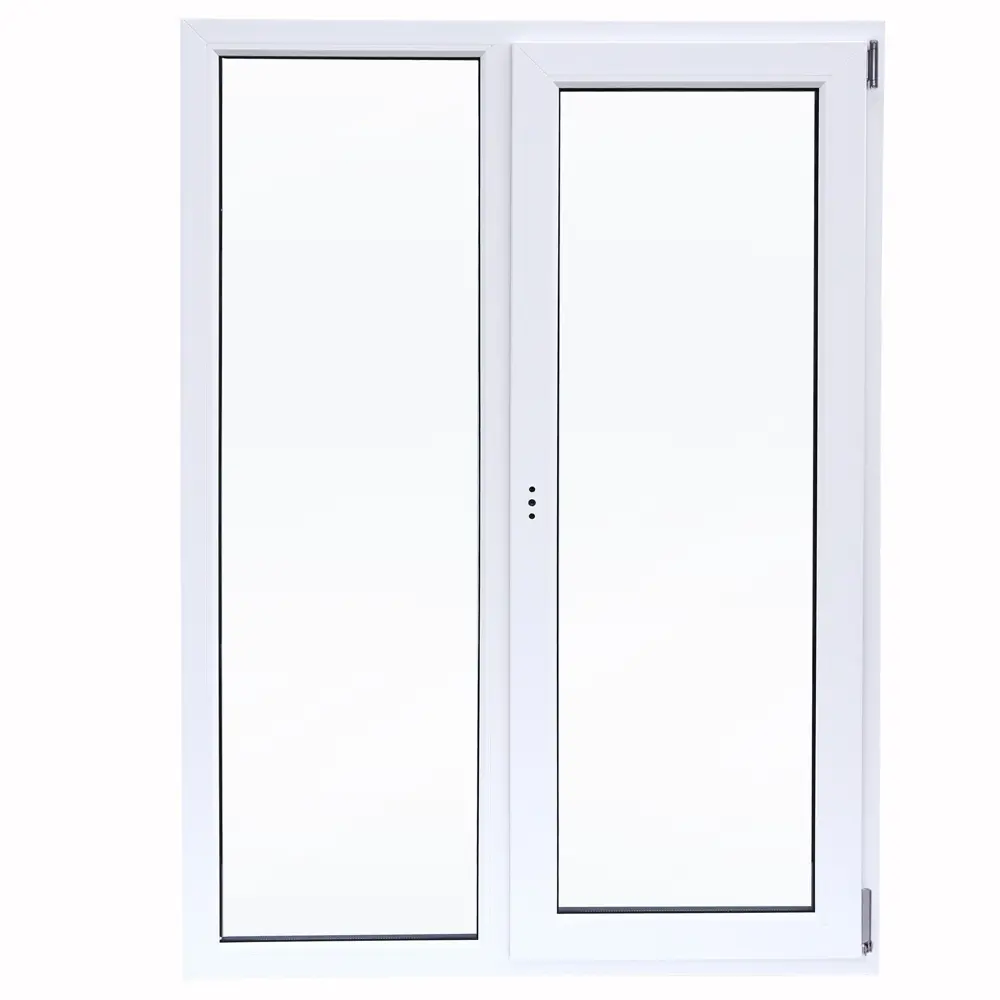 Двустворчатое пластиковое окно VEKA 1200x1000 мм с двухкамерным стеклопакетом 83117303 STLM-0039108 - Вид №1